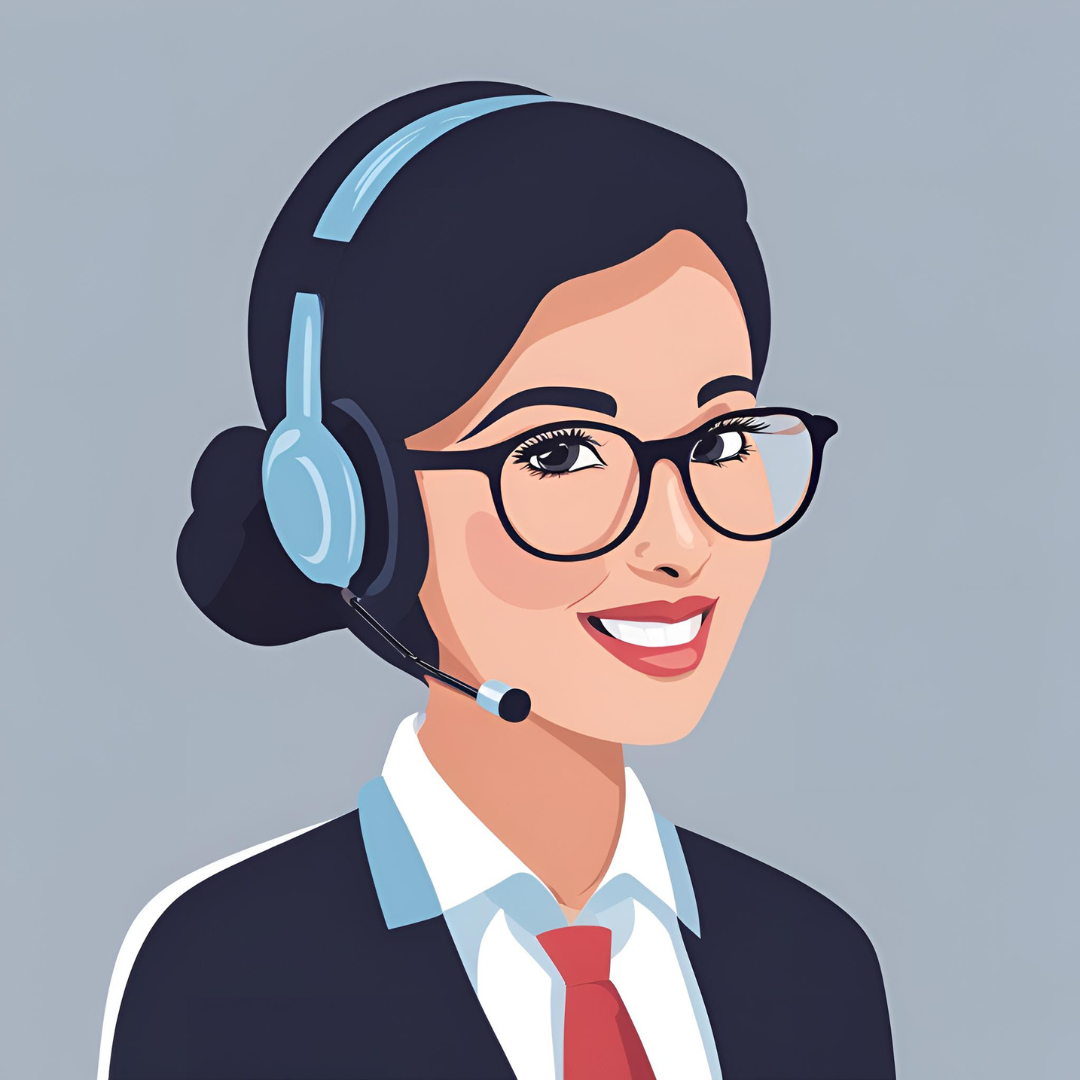 Illustration of customer care avatars representing different support agents, showcasing diverse virtual assistants ready to help customers with various inquiries